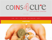 Tablet Screenshot of coins4cure.org